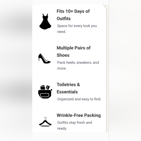 Elegant Tan and Cream Travel Duffel with Wheels - Picture 5 of 6